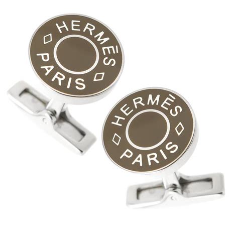 hermes links sherway|hermes leather cufflinks.